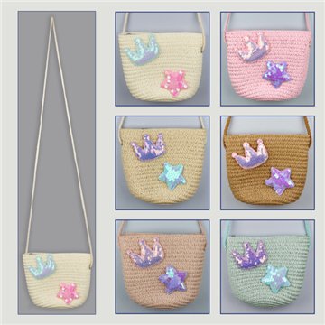Bolso infantil. 28. Modelo corona y estrella. Colores surtidos