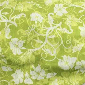 Tour de cou. Polyester. Modèle Fleurs vertes