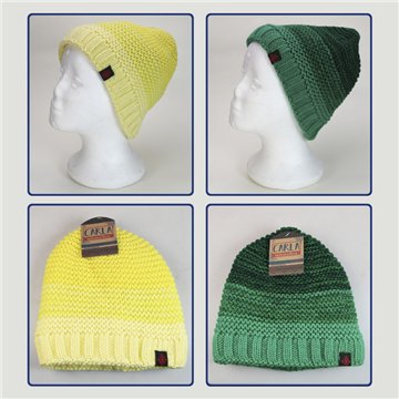 Bonnet d'hiver. Modèle Lignes ombrées