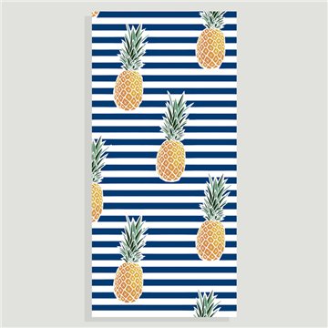 Serviette de plage. Modèle Ananas. 80x170cm