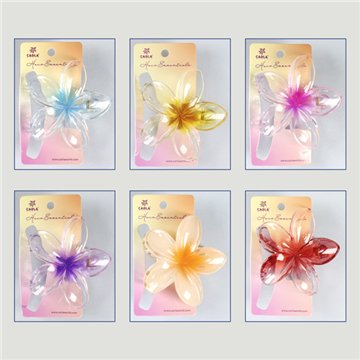Pinza pelo. 09. Modelo Flor hawaiana. Surtidos