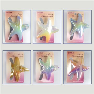 Pinza pelo. 10. Modelo Estrella Mar. Surtidos