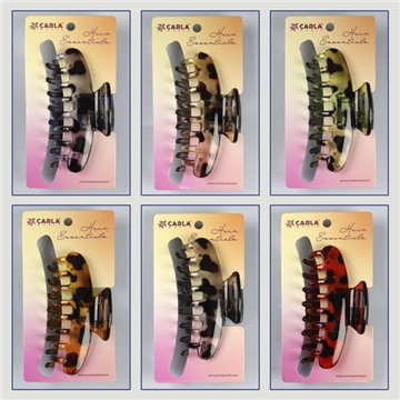 Grande pince à cheveux. 21. Modèle Étoile mate. Assortis