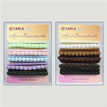 Set d’élastiques à cheveux. 38. Modèle « Pompon ». Assortis