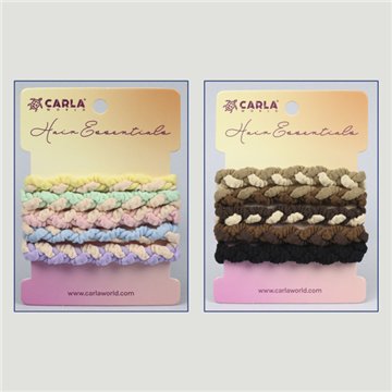 Set gomas pelo. 44. Modelo Trenza. Surtidos