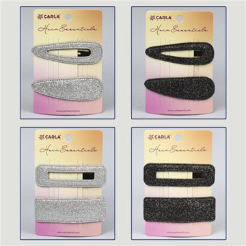 Hair clips set. 57. Glittering model. Assorted