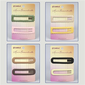 Set clips pelo. 55. Modelo Pastel. Surtidos