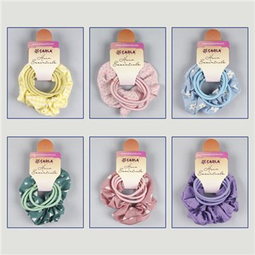 Set scrunchie + gomas pelo. 58. Modelo Color. Surtidos