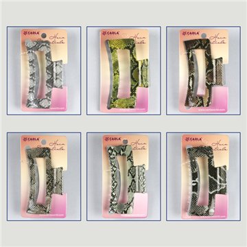 Large hair clip. 62. Snake print model. Assorted