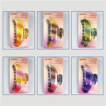Large hair clip. 63. Rainbow model. Assorted