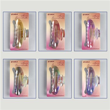 Pinza pelo grande. 69. Modelo Transparente Multicolor. Surtidos