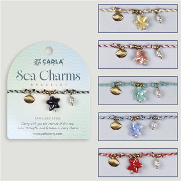 SEA CHARM. Pulseira em aço. Modelo Estrela-do-mar