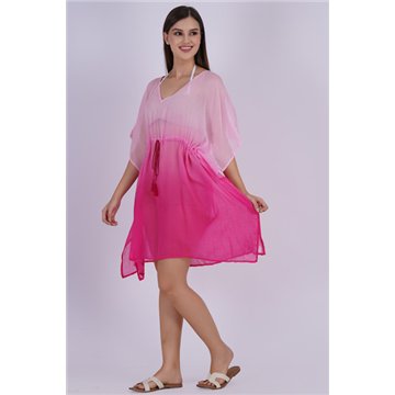 Poncho em algodão TyeDye T.Unica/4 cores