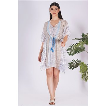 Poncho de algodão tamanho único/6 estampas