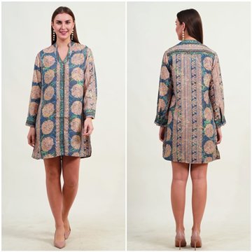 Tunique en rayonne. Taille unique / 2 tirages