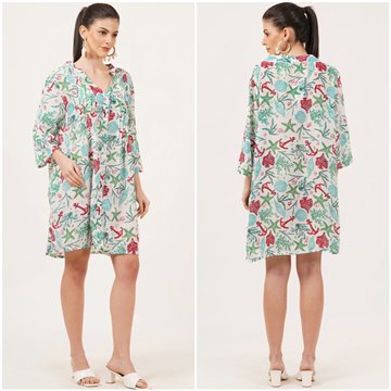 Cotton Tunic. One size. 4 Colors x 1 piece.