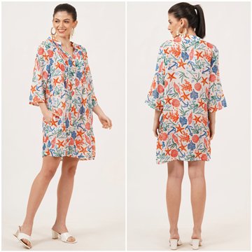 Cotton Tunic. One size. 4 Colors x 1 piece.