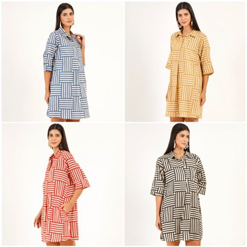 Cotton Tunic. S/M L/XL 4 colors