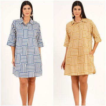 Túnica de Algodão. S/M L/XL 4 cores