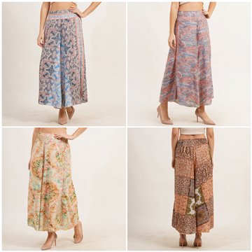 Rayon skort. One size / 4 colors