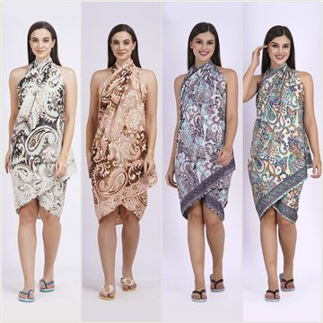 Pareo Poliéster. 20. 100x180cm. 2 modelos surtidos