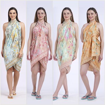 Pareo Poliéster. 24. 100x180cm. 2 modelos surtidos