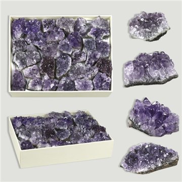 Caixa Ametista drusa. 17x13cm