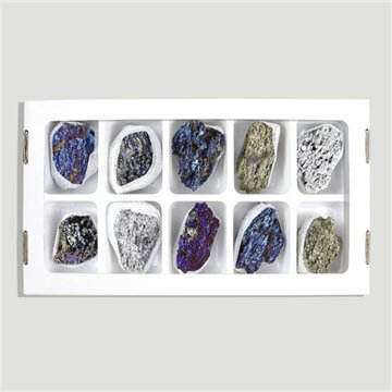 Carbeto de silício. Cor metálica. 3-4,5cm aprox.