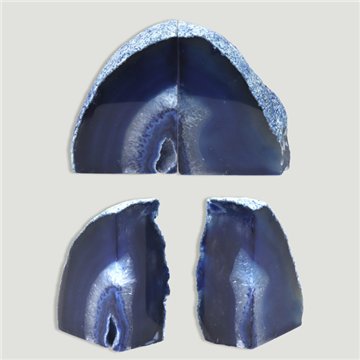 Ágata aparador de livros. Azul. 0,900-1,200kg