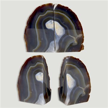 Ágata aparador de livros. Natural. 1,200-1,700kg