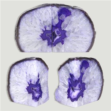 Ágata aparador de livros. Lilás. 2,300-2,900kg