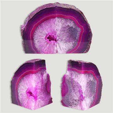 Ágata aparador de livros. Rosa. 2,900-3,500kg