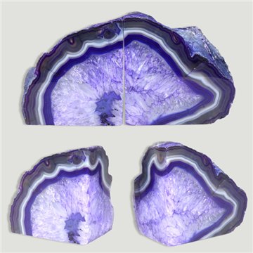 Ágata aparador de livros. Lilás. 2,900-3,500kg