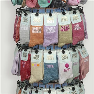 SHINY SOCKS. Expositor con 480 piezas
