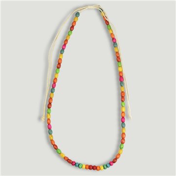 Collar bolitas ajustable. 23. Madera. Surtidos