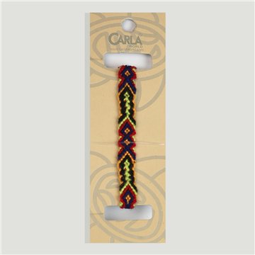 Pulsera hilo colores. 56. Modelo étnico