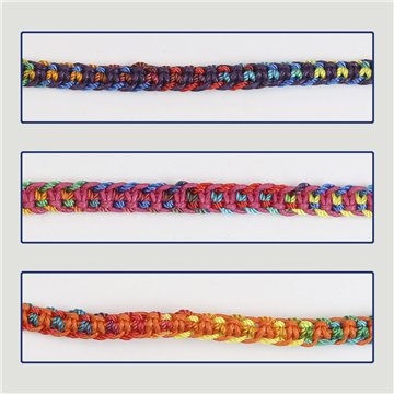 Cord bracelet. 92. Macramé. Assorted