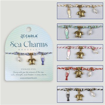 SEA CHARM. 04. Pulsera acero. Modelo Tortuga