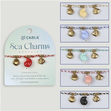 SEA CHARM. 05. Steel bracelet. Shell model