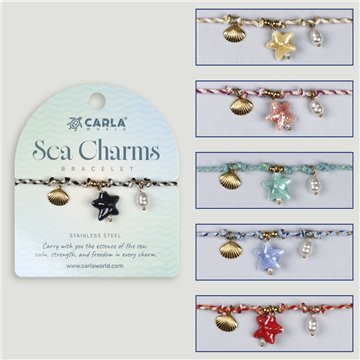 SEA CHARM. 07. Steel bracelet. Starfish model
