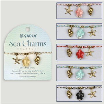 SEA CHARM. 08. Pulsera acero. Modelo Tortuga