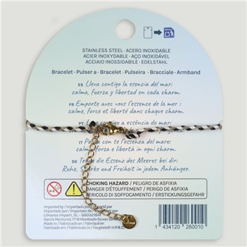 SEA CHARM. 05. Pulsera acero. Modelo Concha