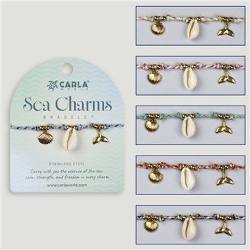 SEA CHARM. 10. Pulsera acero. Modelo Concha