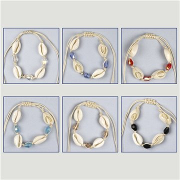 Shell bracelet. 17. Assorted