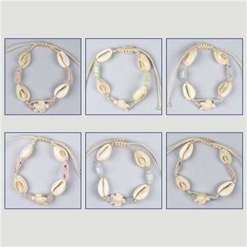 Shell bracelet. 18. Assorted