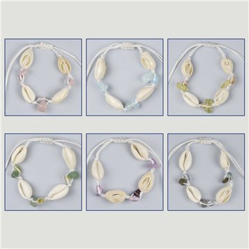 Shell bracelet. 23. Assorted