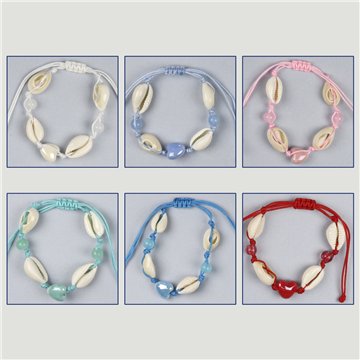 Shell bracelet. 26. Assorted
