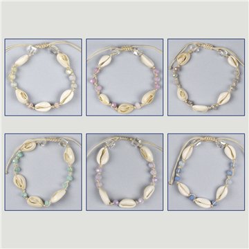 Shell bracelet. 27. Assorted