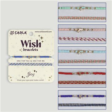 Set 2 pulseras cordón. 10. Delfín. Surtidas