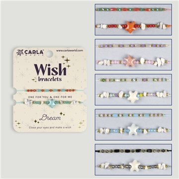 Set 2 pulseras cordón. 17. Estrella. Surtidas